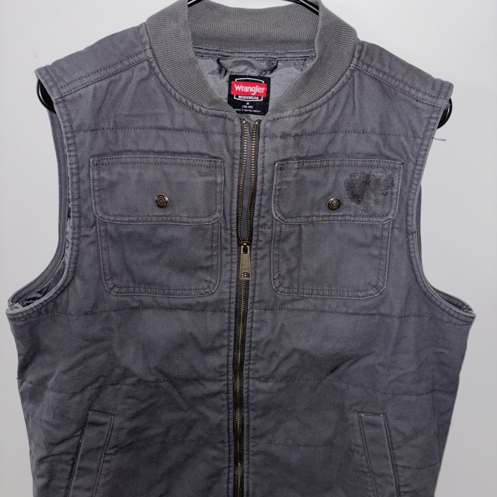Wrangler Charcoal Sleeveless Vest